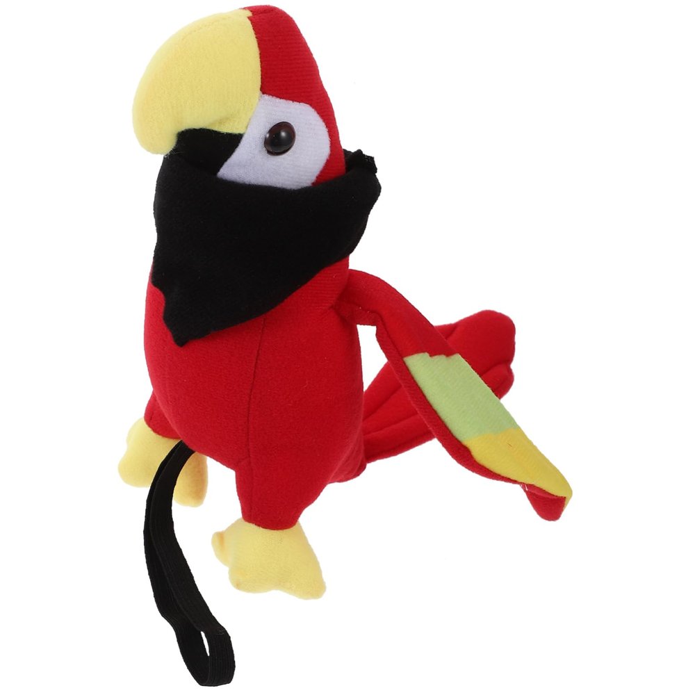 HEALLILY Stuffed Pirate Parrot Parrot Model for Shoulder Halloween Costume Accessory with Scarf for