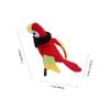 HEALLILY Stuffed Pirate Parrot Parrot Model for Shoulder Halloween Costume Accessory with Scarf for view 2