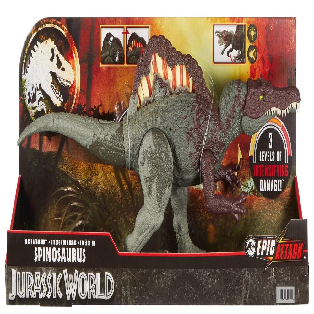 MAGNETOE Jurassic Epic Attack Slash Attackin Spinosaurus Dinosaur Action Figure