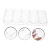 ERINGOGO Chip Box Portable Poker Chip Holder Tray for Poker Chip Storage Organizer Poker Chip Locking Carrier Hands Holders Thick Poker Chips Party Boxes The Portable Chip Case Acrylic view 3