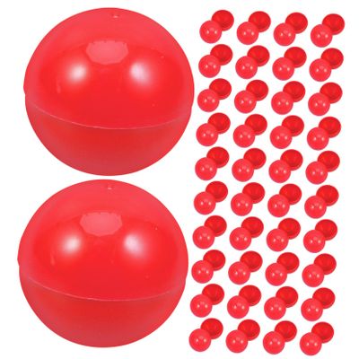 ABOOFAN 50pcs Openable Plastic Lottery Balls for Party Games Raffle Drawing Balls Fun Game Props for Events and Home Parties Colorful and Lightweight