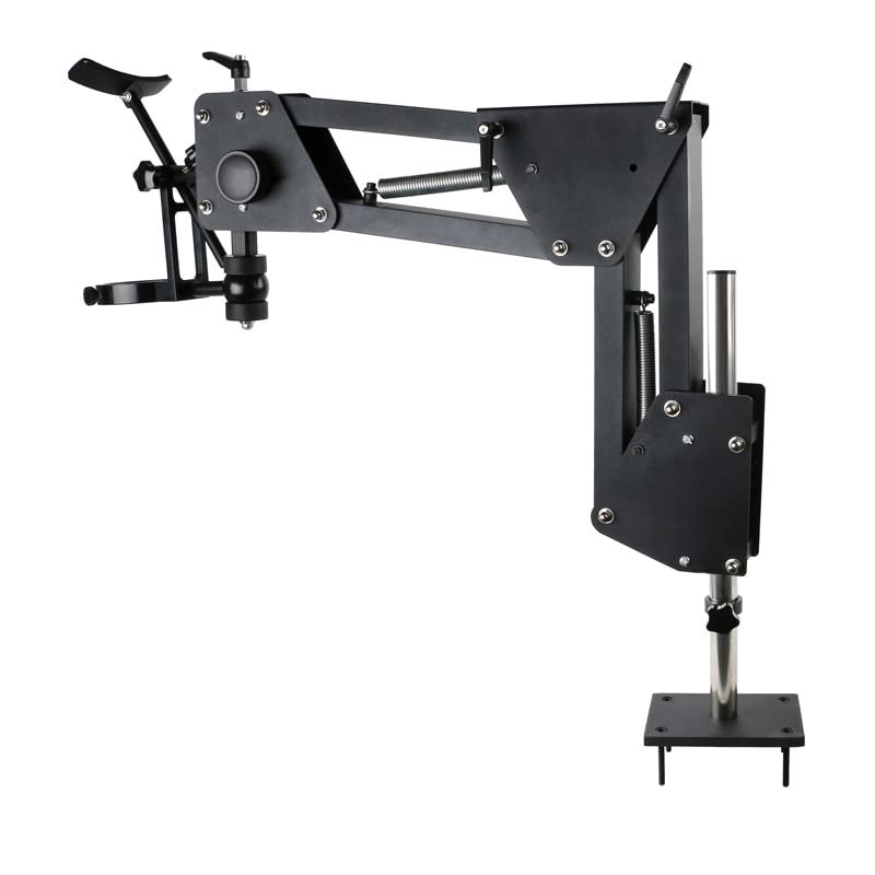 1pc Adjustable Extension Type Jewelry Jade Making Trinocular Binocular Stereo Microscope Spring Stand Holder Bracket Base