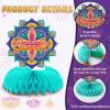 10 Pcs Diwali Party Decorations Indian Diwali Honeycomb Centerpieces Diwali Table Decorations for Happy Diwali Deepavali Home Party Decor view 3