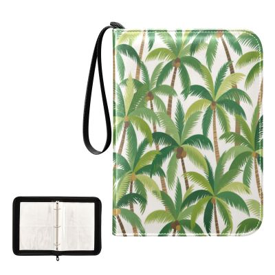 album card with double sided removable sleeves collectors for 400 + cards Summer Cartoon Coconut Tree