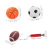 BESPORTBLE 1Set Inflatable Basketball Mini Soccer Ball Set Sports with Pump for Indoor Enhances Motor Skills Coordination view 2