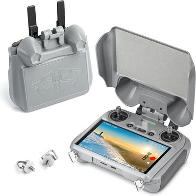 ABZEKH Drone Accessories for Mini 4 Pro Sun Hood for DJI RC 2 Controller,3-in-1 Sunshade for Screen Protector for DJI Mini 4 Pro/Air 3S Accessories