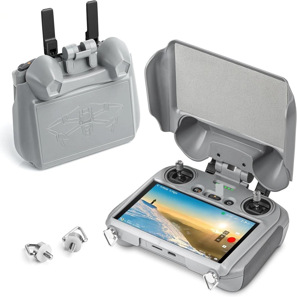 ABZEKH Drone Accessories for Mini 4 Pro Sun Hood for DJI RC 2 Controller,3-in-1 Sunshade for Screen Protector for DJI Mini 4 Pro/Air 3S Accessories