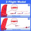 HitToys Airplane Launcher Toy for Kids, 3 Pack Spider Foam Gliders Air Planes with Led, 2 Flight Modes 3 4 5 6 7 Year Old Boys Girls Outdoor Flying Toys Outside Sport Games Birthday view 4