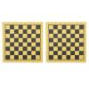 2Pcs Wooden Chess & Backgammon Board Set | Dual - Sided Checkerboard for Chess/Checkers/Draughts | 11.6x11.6 Inch Portable Game Board view 1