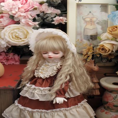 1/3 1/4 1/6 BJD Doll Clothes Handmade Fashionable and Cute Clothing Suitable for 11.8 in 18in 24 in BJD SD Doll (Red, 1/6)