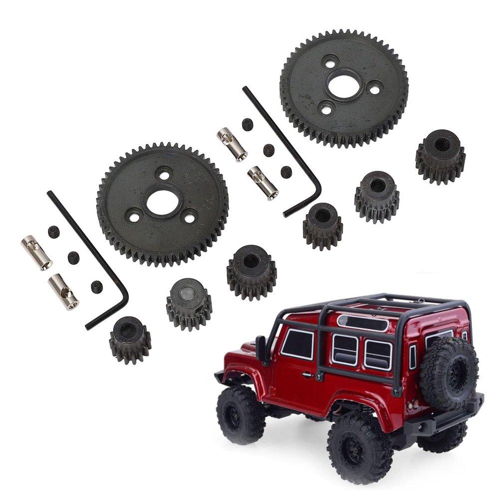Rc Metal Steel Spur Gear, 54T 32P Pinions GearSets Replace with 15T 17T 19T PinionsGear Set for Slash 4x4 4WD 2WD VXL Rally Stampede Summit Gear