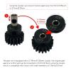 Rc Metal Steel Spur Gear, 54T 32P Pinions GearSets Replace with 15T 17T 19T PinionsGear Set for Slash 4x4 4WD 2WD VXL Rally Stampede Summit Gear view 3