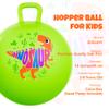 ZOOJOY Hopper Ball for Kids Aged 3-8, 18In Bouncy Balls with Handle, Green Dinosaur Hoppity Hop Ball with Pump, Indoor Outdoor Inflatable Jumping Hopping Toys for Boys Girls Girls view 2