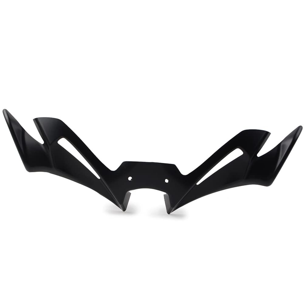 Chcury1 Motorcycle Front Winglet Aerodynamic Spoiler Fairing Cover for Yamaha R3 R25 2022 2019 2020 2021, Black