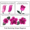 12 Pink Rose Bouquet Building Set with Heart-Shaped Gift Box Base, 528PCS Gothic Romantic Roses Artificial Flower Building Blocks, Gift for Christmas,Valentines Day, Anniversary for Wife Women Girls view 4