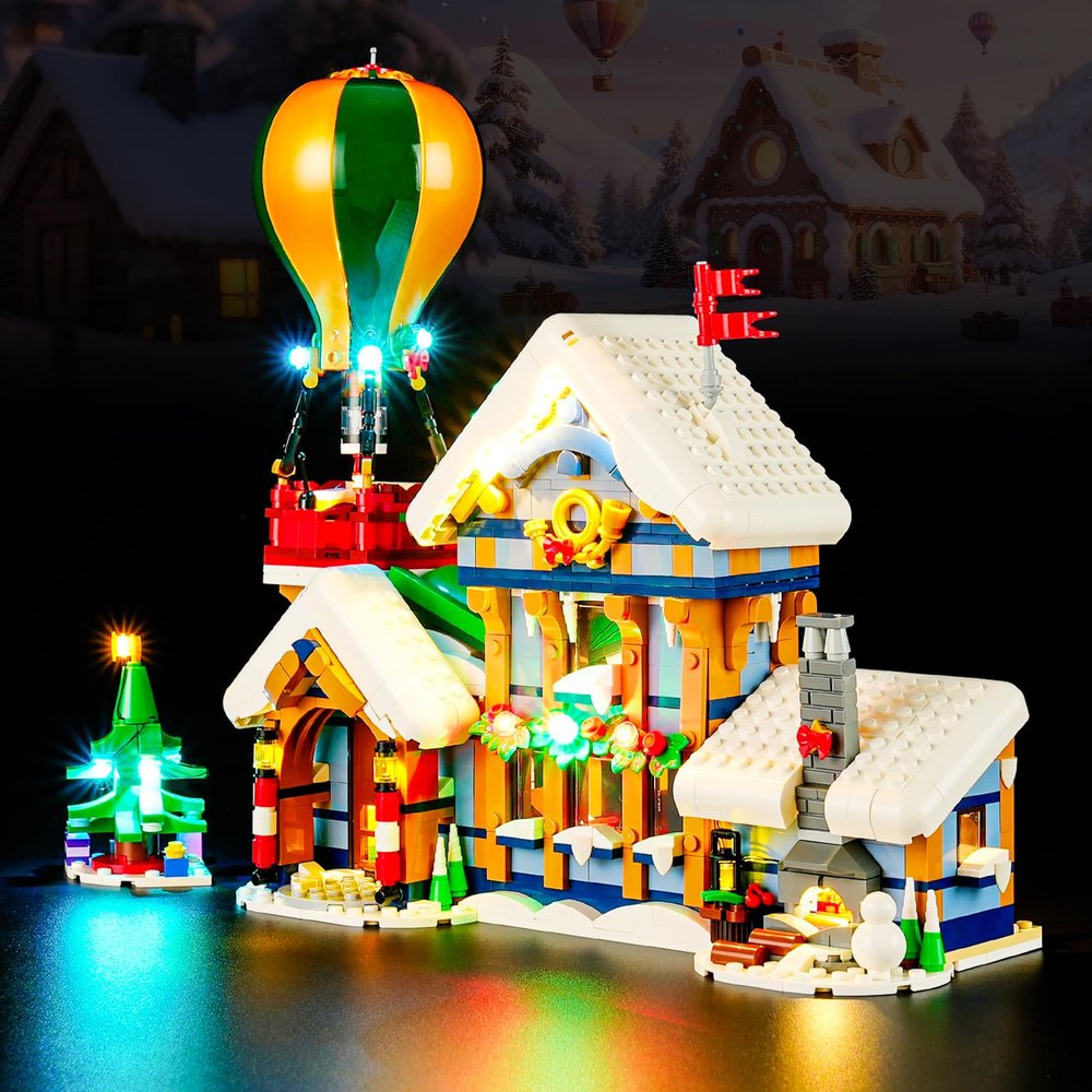 BOOZUU Light Kit for 10339 Santa's Post Office - Compatible withChristmas Santa's Post Office Building Set for Adults (Lights Only, No Model)