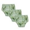 JUNZAN Cartoon Lily Flowers Green Potty Training Underwear Pants Breathable Cotton Traing Underpants Boxer Briefs 3T view 1