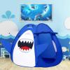 CRAWLBO Kids Play Tent Pop up Tent Turtles Automatic Setup Play House Tent for Girls and Boys Outdoor and Indoor (Shark) view 2