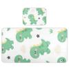 Cute Cartoon Green Dinosaur Cooling Baby Mattress Protector Pads 28" x 52" Washable Pads Washable Waterproof for Kids, Adult view 1