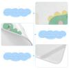 Cute Cartoon Green Dinosaur Cooling Baby Mattress Protector Pads 28" x 52" Washable Pads Washable Waterproof for Kids, Adult view 4