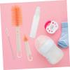 1 Set Bottle Cleaning Kit Multi Functional Silicone Brushes with Storage Draining Rack for Thorough Cleaning of Bottles Cups and Kitchenware view 4