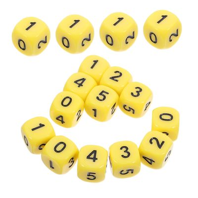 16pcs Dice Set Portable Teaching Tools for Math Learning Interactive Game Props for Classroom Home and Tutoring Sessions