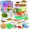 Hannstar Dinosaur Toys-Light Up Terrarium Kit for Kids, DIY Dinosaur Toys for 3 4 5 6 7 8 9 10 11 12 Year Old Boys, Night Light Dinosaur Arts and Crafts for Boys, Kids Christmas Birthday Gifts view 1