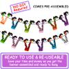 2pcs Witch Boot Theme Banners Halloween Party Decorations Witchs Feet Theme Banners Garlands for Halloween Witch Leg Themed Birthday Party Hanging Decoraitons view 4