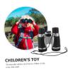 1Pc Telescope Dual Tube Binocular for Outdoor for Boys for Wilderness Adventures Fun Exploration Activities Silver view 3