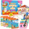 Interactive Search and Find Activity Books for Kids Ages 3-5, Toddler Travel Games Toys for Car Airplane, Road Trip Activities for Kids 4-8, Educational Preschool Learning Toys Gift with a Talking Pen view 1