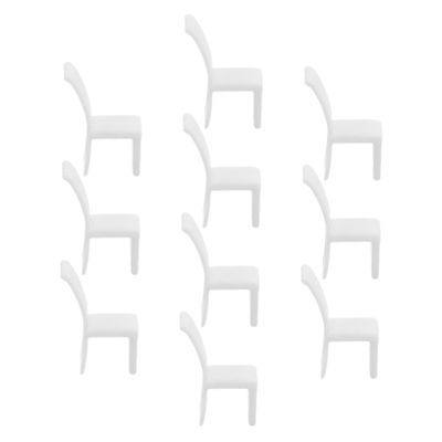 10pcs Scale Tiny Plastic Furniture for Creative Crafting and Micro Landscape Decorations Dollhouse Accessories for Imaginative Play