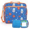 Carrying Case for LeapFrog Learning Friends 100 Words Book, Cute Cartoon Travel Organizer Portable Bag for Leapstart & 3D Books, Shockproof Protective Toy Storage Bag for Toddler (Case Only)-Blue view 1
