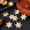 MAYJOYDIY 12Pcs Golden Sheriff Badges Western Cop Star Deputy Plastic Badge Old West Prop Cowboy Party Decoration for Cosplay Party Costume Play Props School Carnival Prizes Bag Gift view 4