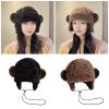 EPIPHQNY Balaclava, Furry Cartoon Hat with Ear for Halloween Cosplay Furry Hats with Ear Oversized Headgear Hats for Winter Black view 2
