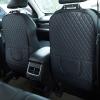 ZGQZGQ Car Seat Back Protectors for Citron C5 Aircross 2017-2022 2023 2024 2025 P84, 2 Pcs Car Seat Kick Mat, Leather Backseat Kick Guard Seat Saver with Organiser Pocket,A-Black-2pcs view 1
