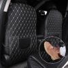 ZGQZGQ Car Seat Back Protectors for Citron C5 Aircross 2017-2022 2023 2024 2025 P84, 2 Pcs Car Seat Kick Mat, Leather Backseat Kick Guard Seat Saver with Organiser Pocket,A-Black-2pcs view 3