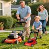 Kids Lawn Mower with Realistic Grass-Cutting Action and Sounds  No Batteries Required | Fun Outdoor Push Toy, Birthday Gift & Holiday Present for 3, 4, 5, 6, 7, 8 Year Old Boys and Girls (Red) view 3