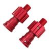 10mm Aluminum Widened Wheel Hex Nut & Axle Set for 1/5 X-MAXX 8S (Red) view 1