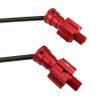 10mm Aluminum Widened Wheel Hex Nut & Axle Set for 1/5 X-MAXX 8S (Red) view 4