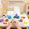 Air Dry Clay for Kids,Modeling Clay Kit,14 Species of Marine Life DIY Molding Clay Art Crafts Set,Ultra Light & Soft,Safe Non-Toxic,Toys Gifts for Age 4 5 6 7 8+ Years Old Boys Girls Kids view 4