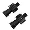 10mm Aluminum Widened Wheel Hex Nuts & Axle Set for 1/5 X-MAXX 8S 77086-4 Upgrade Replacement for #7768#7756 (Black) view 1