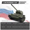 Xenotrix 1:16 Soviet T-34 Medium RC Tank, 2.4G RC Military Tank Model, with Sound Smoke Shooting Effect, an Excellent Gift for Major Holidays Such As Christmas view 2