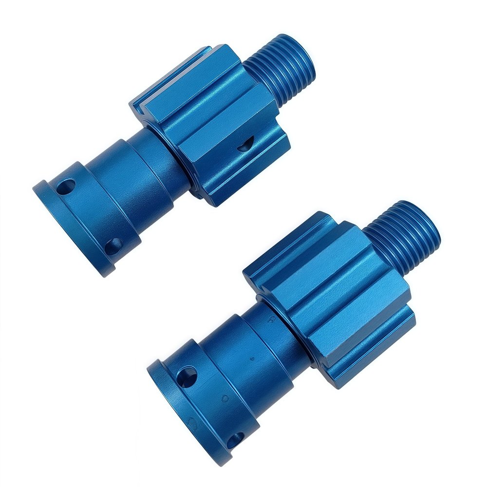 10mm Aluminum Widened Wheel Hex Nuts & Axle Set for 1/5 X-MAXX 8S 77086-4 Upgrade Replacement for #7768#7756 (Blue)