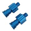 10mm Aluminum Widened Wheel Hex Nuts & Axle Set for 1/5 X-MAXX 8S 77086-4 Upgrade Replacement for #7768#7756 (Blue) view 1