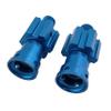 10mm Aluminum Widened Wheel Hex Nuts & Axle Set for 1/5 X-MAXX 8S 77086-4 Upgrade Replacement for #7768#7756 (Blue) view 2