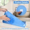 30 Pack Disposable Toilet Mats Non-Slip Toilets Floor Protector from Urine Absorbent Toilet Floor Mat U Shaped Toilets Mat for Bathroom, Blue, 22" x 20" view 4
