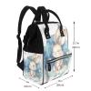 LHDGBNV Painted Rabbit Diaper Bag Backpack Baby Essentials Diapers Bag,Waterproof Mummy Backpack Multipurpose Stylish Large Capacity Travel Backpack For Baby Girl/Boy view 2