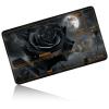 24" x 14" Zoned TCG Playmat, Non Slip Rubber MTG Game Mat, Gray Roses view 1