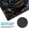 24" x 14" Zoned TCG Playmat, Non Slip Rubber MTG Game Mat, Gray Roses view 4