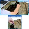 24" x 14" Zoned TCG Playmat, Non Slip Rubber MTG Game Mat, Book Cat Gray view 3